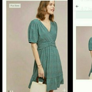 Anthropologie. Martina dress. Turquoise Blue. New